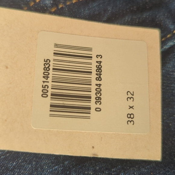 Levi's 514 Stretch Straight Leg Denim Blue Jeans NWT W38 x L32 - Picture 4 of 10